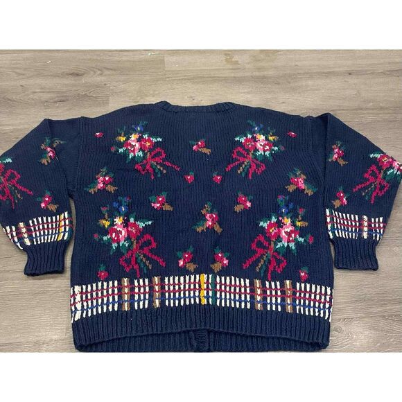 Vintage Women’s Floral Cardigan CottageCore J. Christopher - Picture 7 of 7